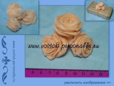 роза из фетра ручной работы