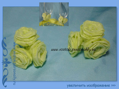роза из фетра ручной работы