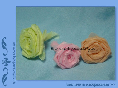 роза из фетра ручной работы