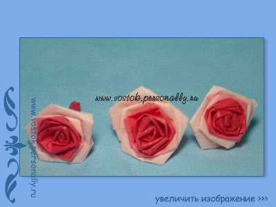 роза из фетра ручной работы