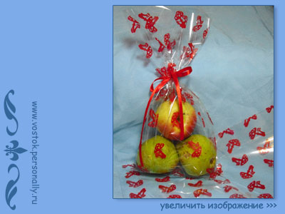 пакет прозрачный с рисунком